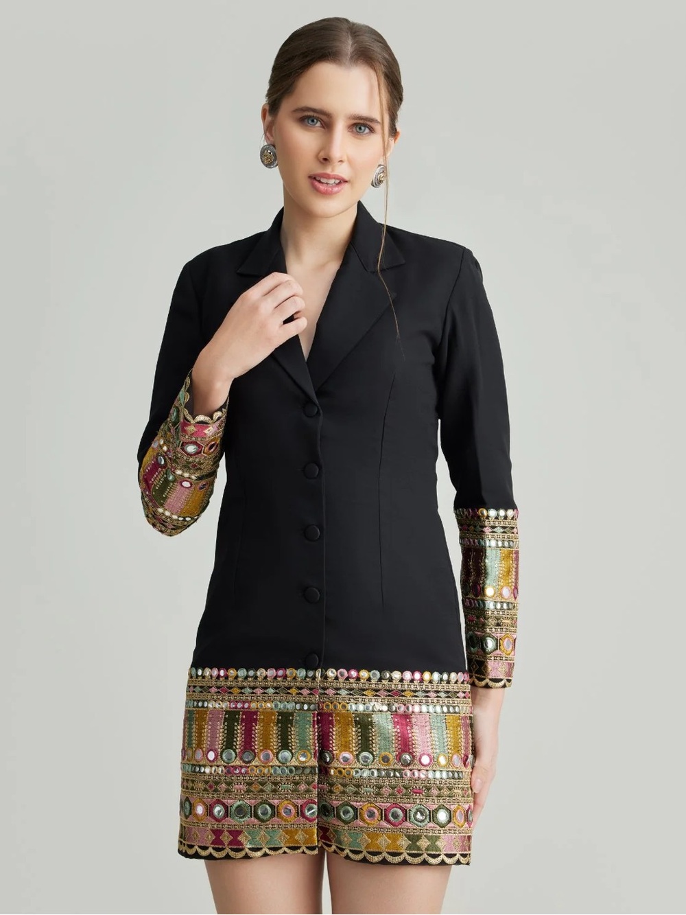 Jaipur Blazer Dress - Black